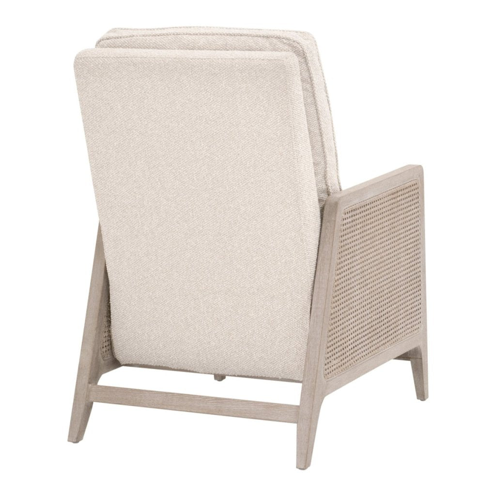 Leone Cream Fabric Recliner Chair - LOOMLAN - Essentials For Living - Club Chairs