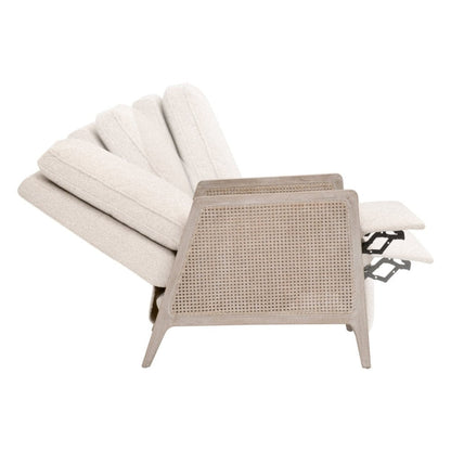 Leone Cream Fabric Recliner Chair - LOOMLAN - Essentials For Living - Club Chairs