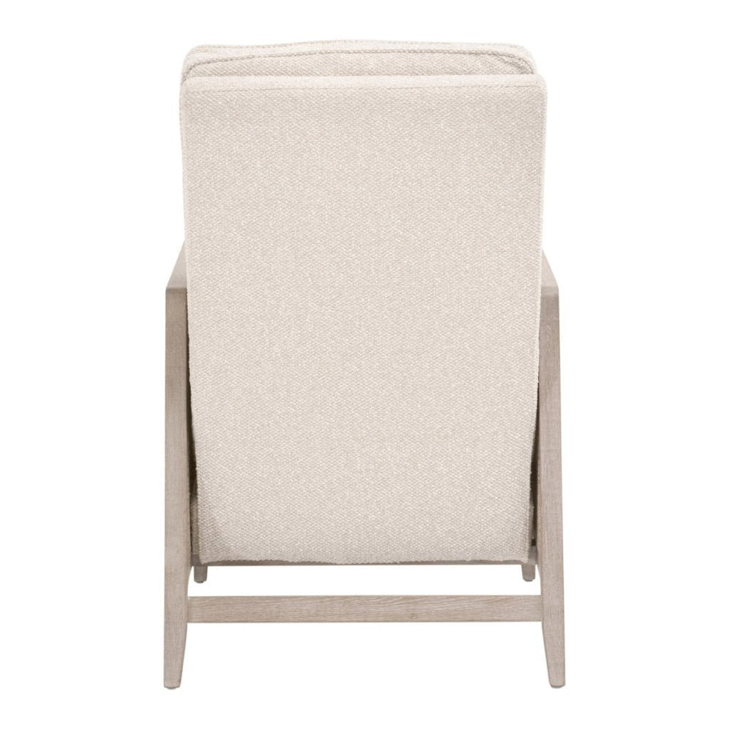 Leone Cream Fabric Recliner Chair - LOOMLAN - Essentials For Living - Club Chairs