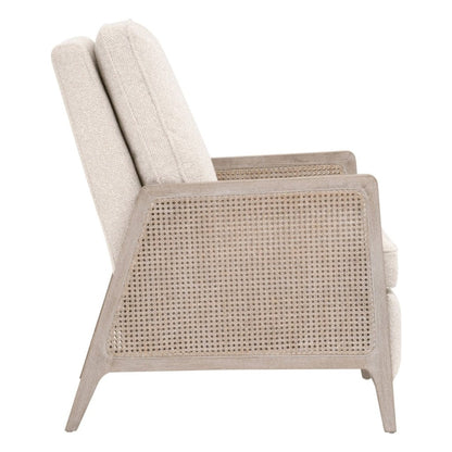 Leone Cream Fabric Recliner Chair - LOOMLAN - Essentials For Living - Club Chairs