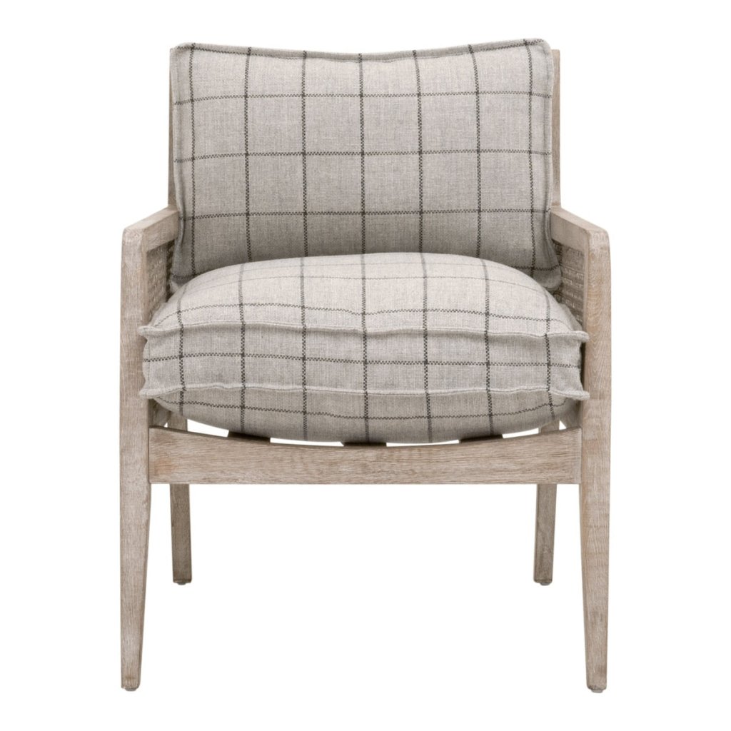 Leone Grey Fabric Club Chair - LOOMLAN - Essentials For Living - Club Chairs