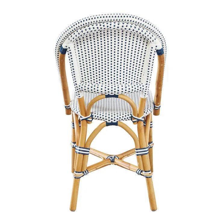 Leroy Rattan Framed Armless Side Chair 2PC - LOOMLAN - Furniture Classics - Dining Chairs