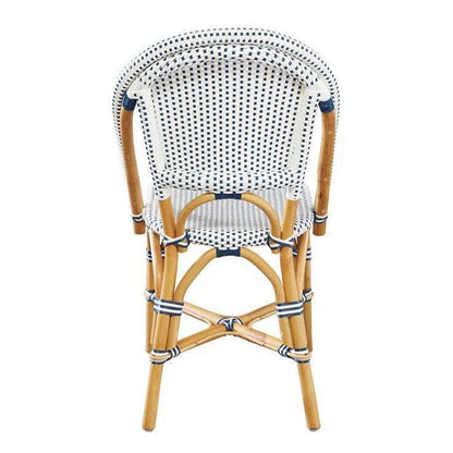 Leroy Rattan Framed Armless Side Chair 2PC - LOOMLAN - Furniture Classics - Dining Chairs