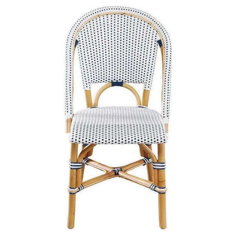 Leroy Rattan Framed Armless Side Chair 2PC - LOOMLAN - Furniture Classics - Dining Chairs