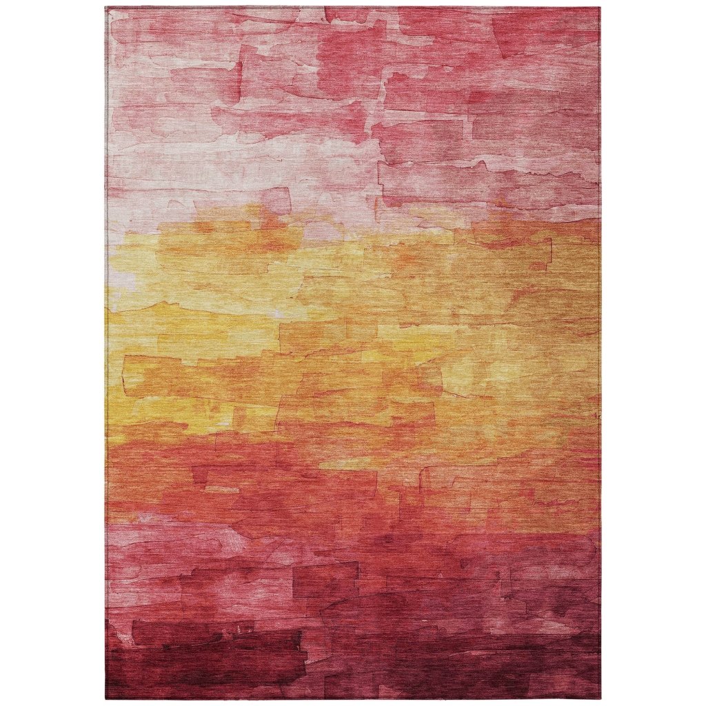 Lethrae Pink Washable Indoor - Outdoor Rug - LOOMLAN - LOOMLAN Rugs - Outdoor Rugs