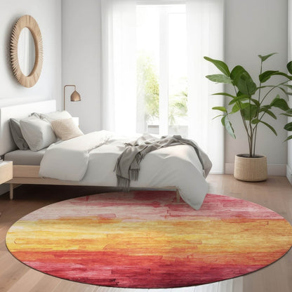 Lethrae Pink Washable Indoor - Outdoor Rug - LOOMLAN - LOOMLAN Rugs - Outdoor Rugs