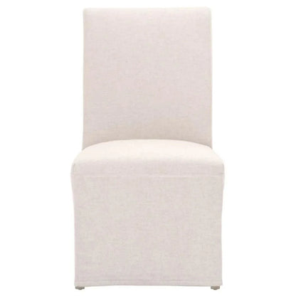 Levi Slipcover Armless Dining Chair 2PC - LOOMLAN - Essentials For Living - Dining Chairs