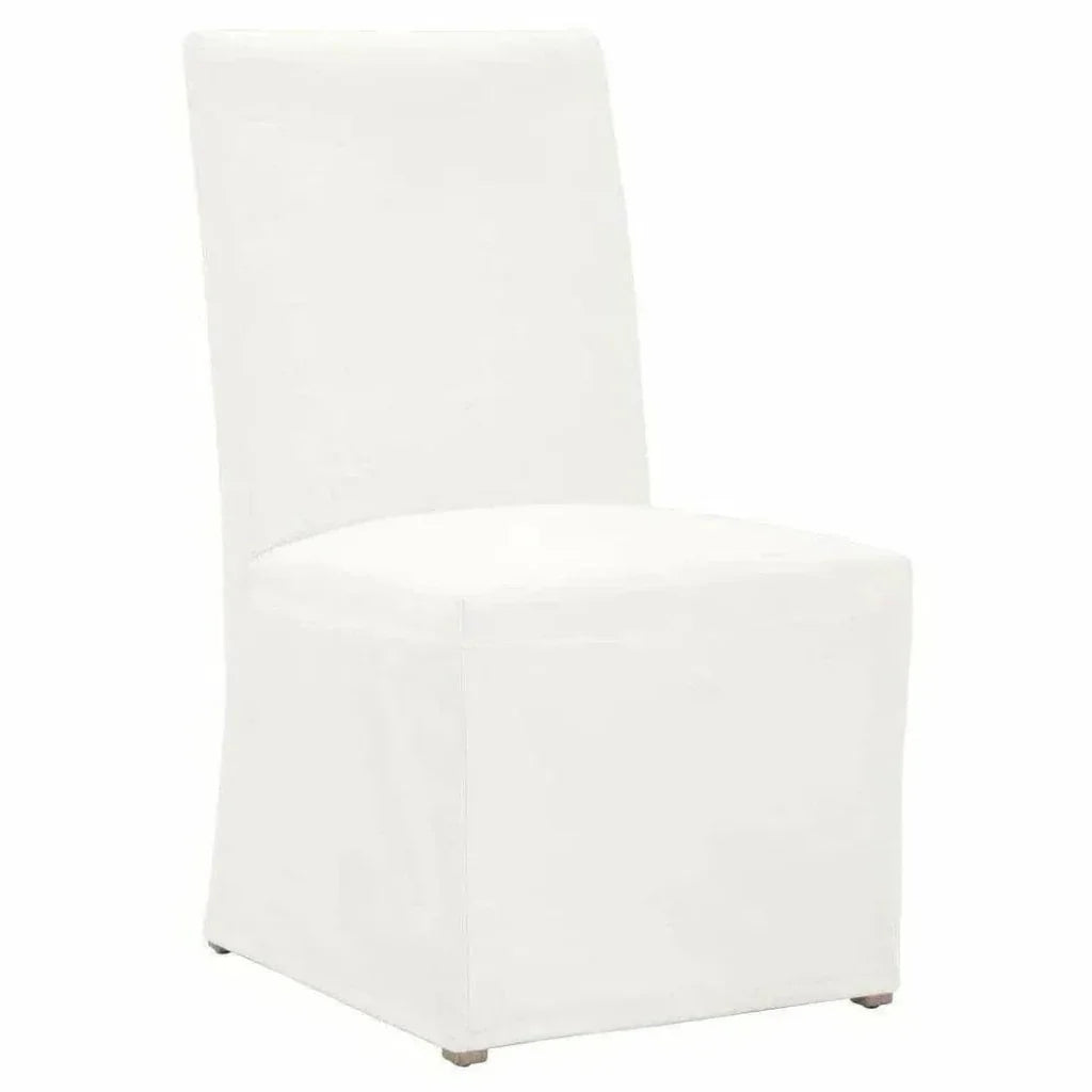 Levi Slipcover Armless Dining Chair 2PC - LOOMLAN - Essentials For Living - Dining Chairs