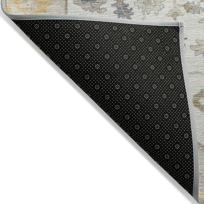 LOOMLAN Rugs Lidia Brown Washable Indoor-Outdoor Rug