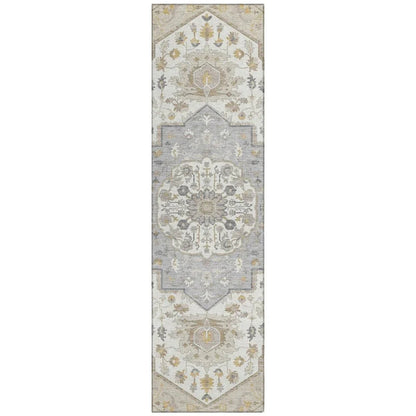 LOOMLAN Rugs Lidia Brown Washable Indoor-Outdoor Rug