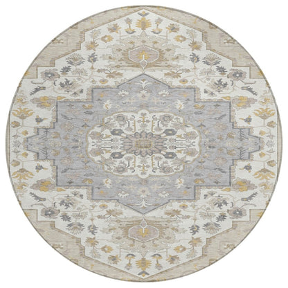 LOOMLAN Rugs Lidia Brown Washable Indoor-Outdoor Rug