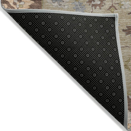 LOOMLAN Rugs Lidia Chocolate Washable Indoor-Outdoor Rug