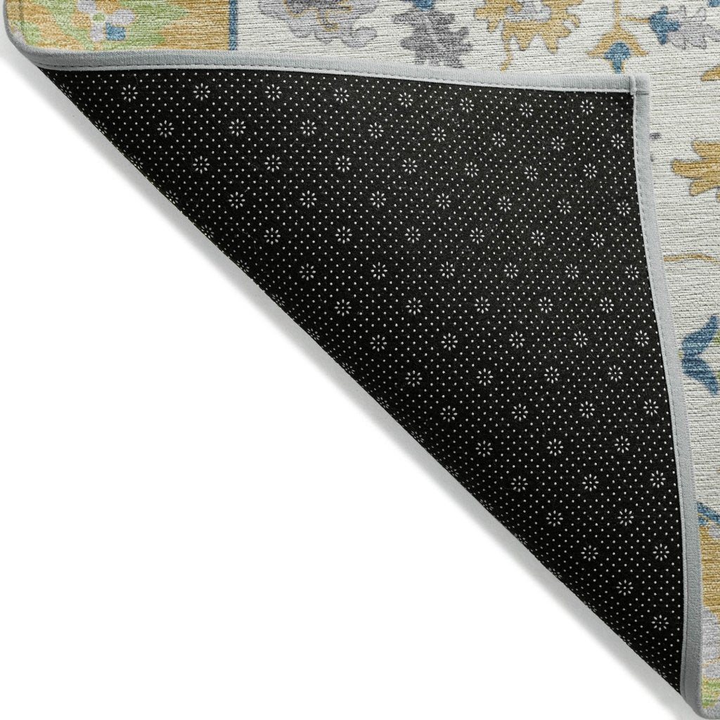 LOOMLAN Rugs Lidia Gold Washable Indoor-Outdoor Rug