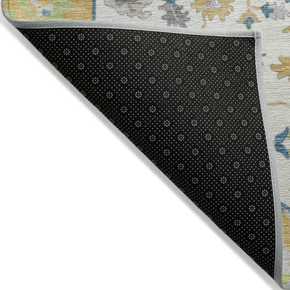 LOOMLAN Rugs Lidia Gold Washable Indoor-Outdoor Rug