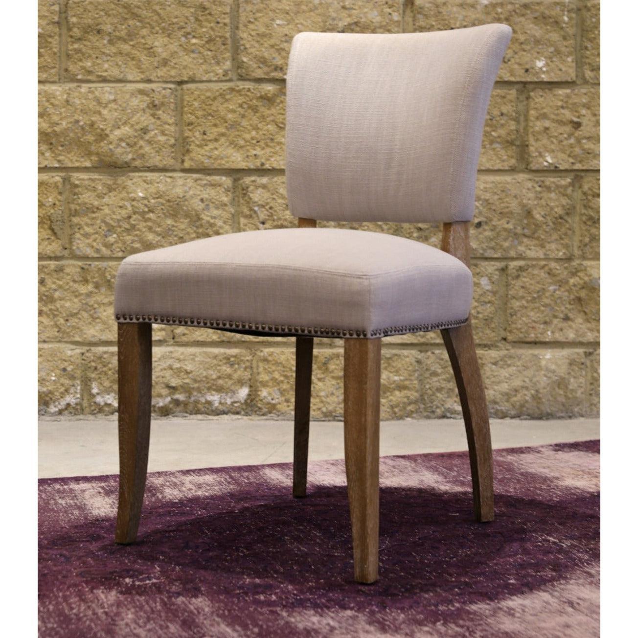 Light Beige 2PC Dining Chairs Set Armless with Floating Back - Sideboards and Things Back Type_Floating Back, Back Type_With Back, Brand_LH Imports, Color_Gray, Legs Material_Wood, Number of Pieces_2PC Set, Product Type_Dining Height, Seat Material_Upholstery, Shape_Armless, Upholstery Type_Fabric Blend, Wood Species_Oak