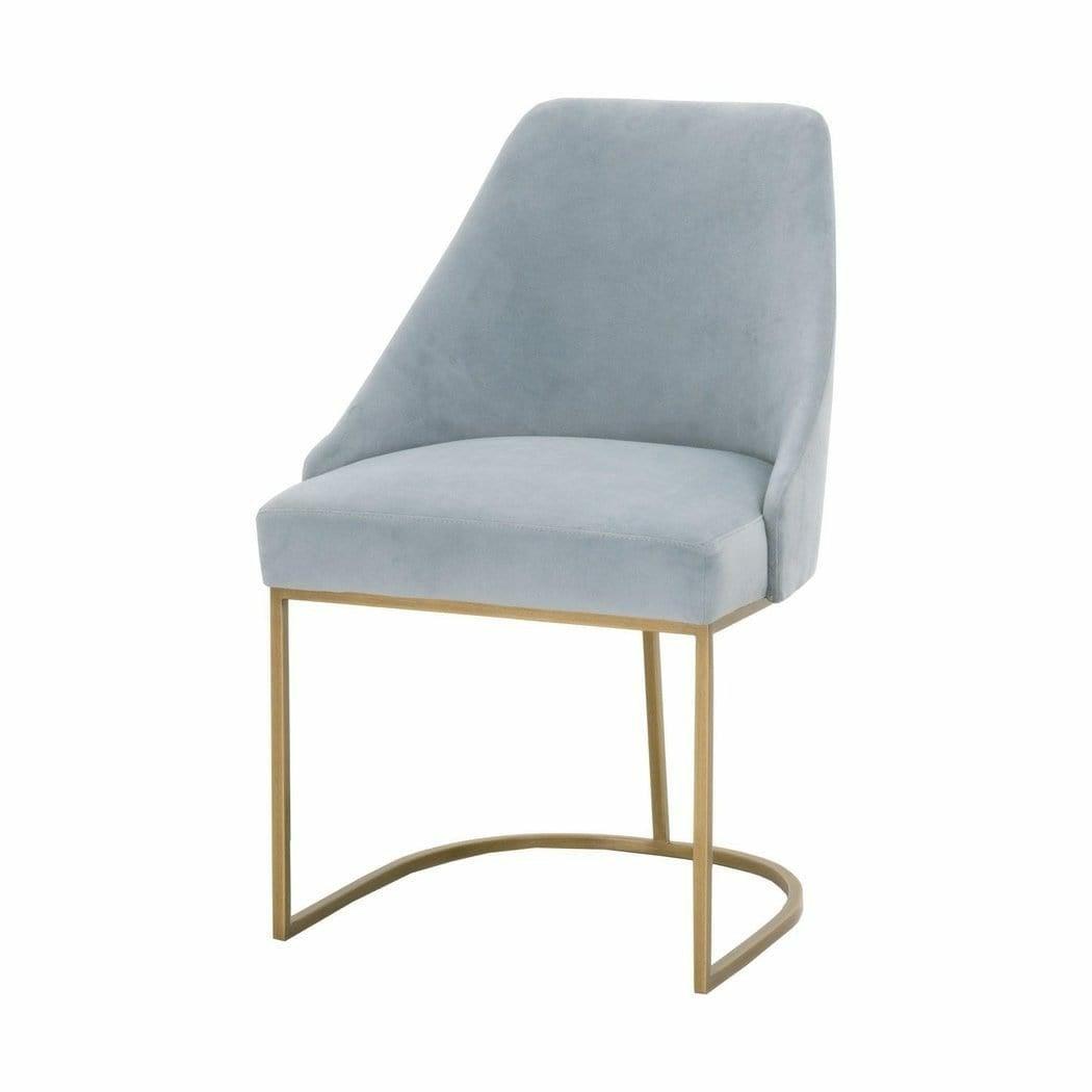 Light Blue Parissa Dining Chair, Set of 2 Coastal Velvet, Brushed Gold - Sideboards and Things Accents_Gold, Accents_Silver, Back Type_With Back, Brand_Essentials For Living, Color_Blue, Color_Gray, Legs Material_Metal, Materials_Metal, Metal Type_Steel, Number of Pieces_2PC Set, Product Type_Dining Height, Upholstery Type_Fabric Blend, Upholstery Type_Velvet