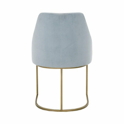 Light Blue Parissa Dining Chair, Set of 2 Coastal Velvet, Brushed Gold - Sideboards and Things Accents_Gold, Accents_Silver, Back Type_With Back, Brand_Essentials For Living, Color_Blue, Color_Gray, Legs Material_Metal, Materials_Metal, Metal Type_Steel, Number of Pieces_2PC Set, Product Type_Dining Height, Upholstery Type_Fabric Blend, Upholstery Type_Velvet