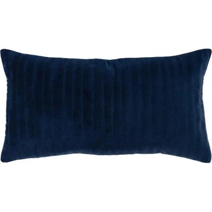 Lila Embroidered Stripes Lumbar Pillow Cover Insert