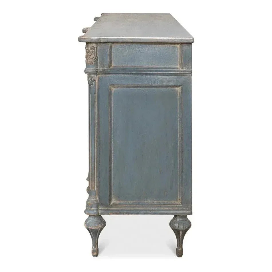 Lilac Sideboard Blue Buffet for Dining Room - LOOMLAN - Sarreid - Sideboards