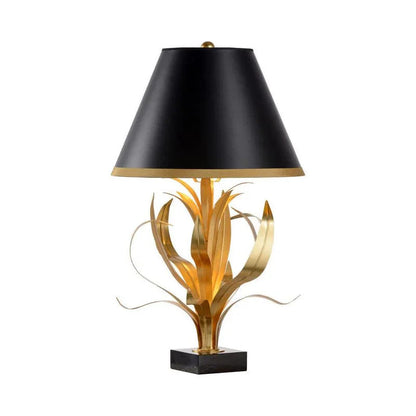 Wildwood Lilith Gold Leaf Vintage Inspired Table Lamp