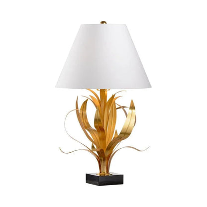 Wildwood Lilith Gold Leaf Vintage Inspired Table Lamp