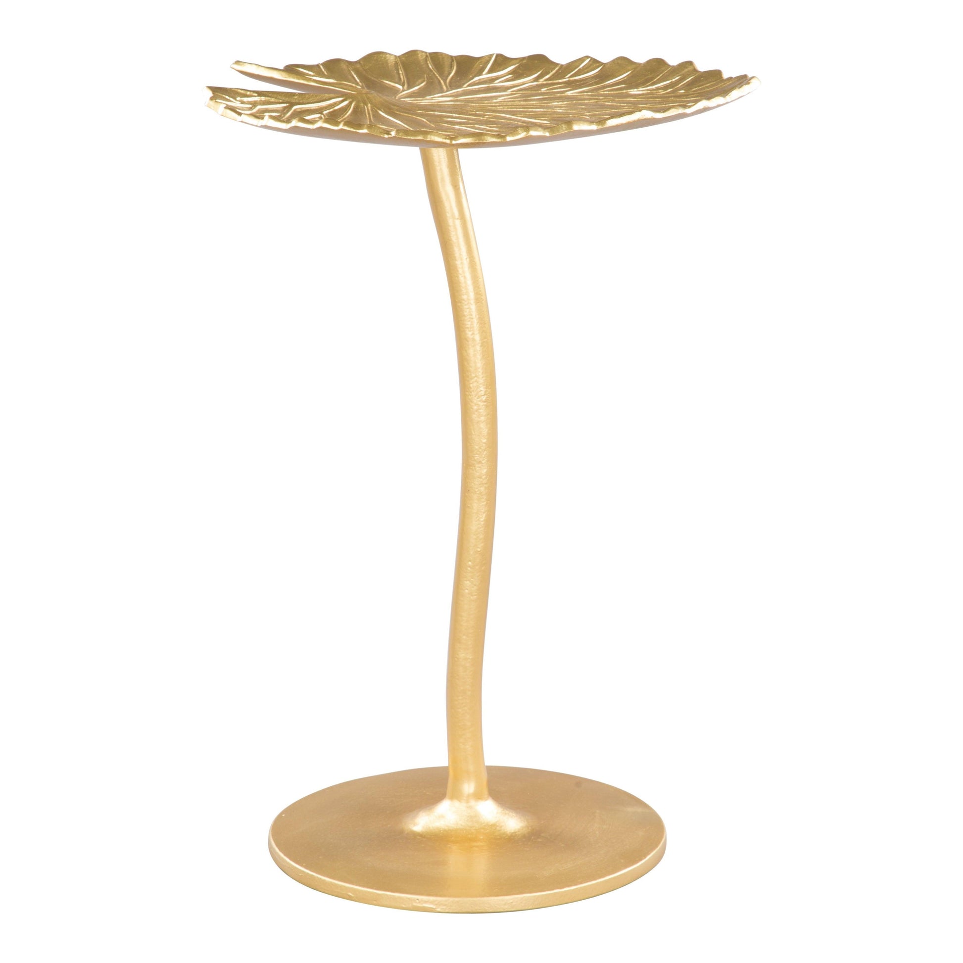 Lily Side Table Gold - Sideboards and Things Accents_Gold, Brand_Zuo Modern, Color_Gold, Depth_10-20, Finish_Powder Coated, Height_20-30, Materials_Metal, Metal Type_Aluminum, Product Type_Side Table, Width_10-20