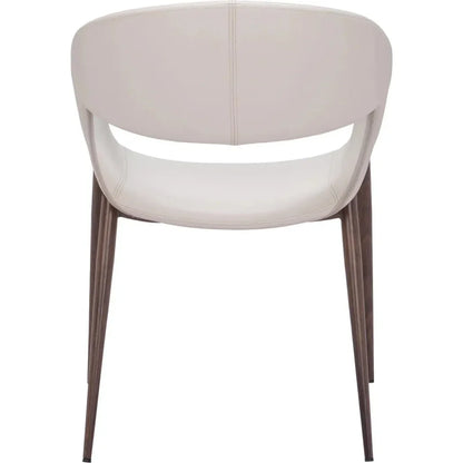 Limay Dining Chair (Set of 2) Beige & Walnut - LOOMLAN - Zuo Modern - Dining Chairs