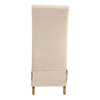Linen Slip Covered Parsons Chair Set of 2 - LOOMLAN - Furniture Classics - Dining Chairs
