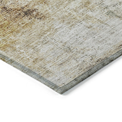 LOOMLAN Rugs Linta Brown Washable Indoor-Outdoor Rug