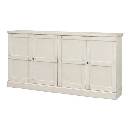 Lionisio Buffet 75" Stucco with Wood Doors - LOOMLAN - Sarreid - Sideboards