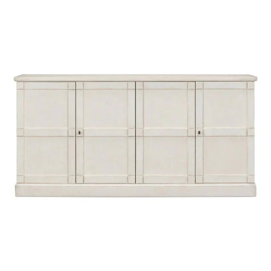 Lionisio Buffet 75" Stucco with Wood Doors - LOOMLAN - Sarreid - Sideboards