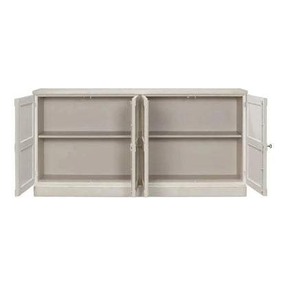 Lionisio Buffet 75" Stucco with Wood Doors - LOOMLAN - Sarreid - Sideboards