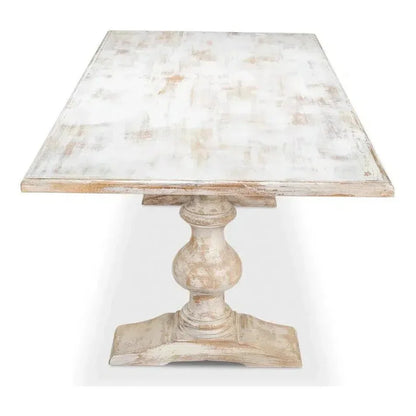 Lionisio Rectangle Trestle Dining Table - LOOMLAN - Sarreid - Dining Tables