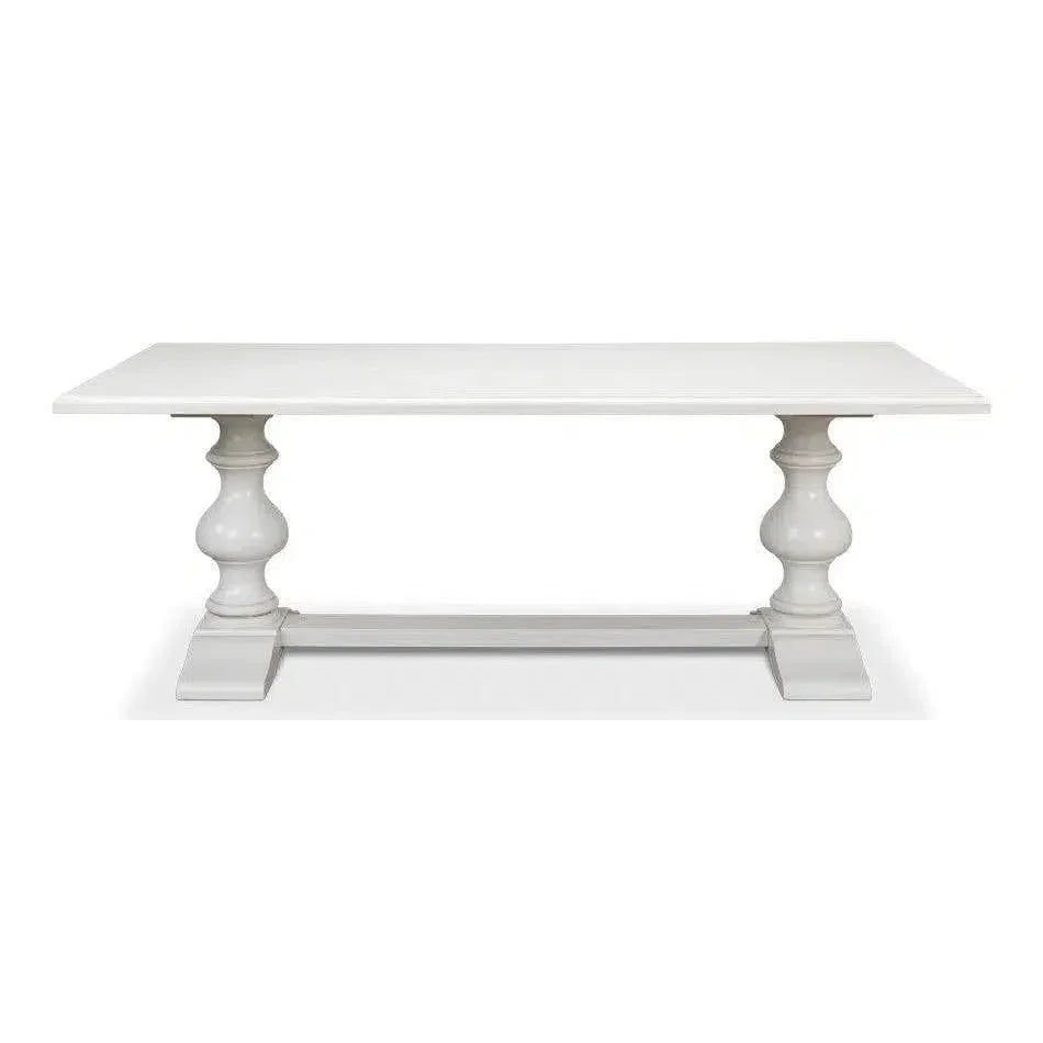Lionisio Rectangle Trestle Dining Table - LOOMLAN - Sarreid - Dining Tables
