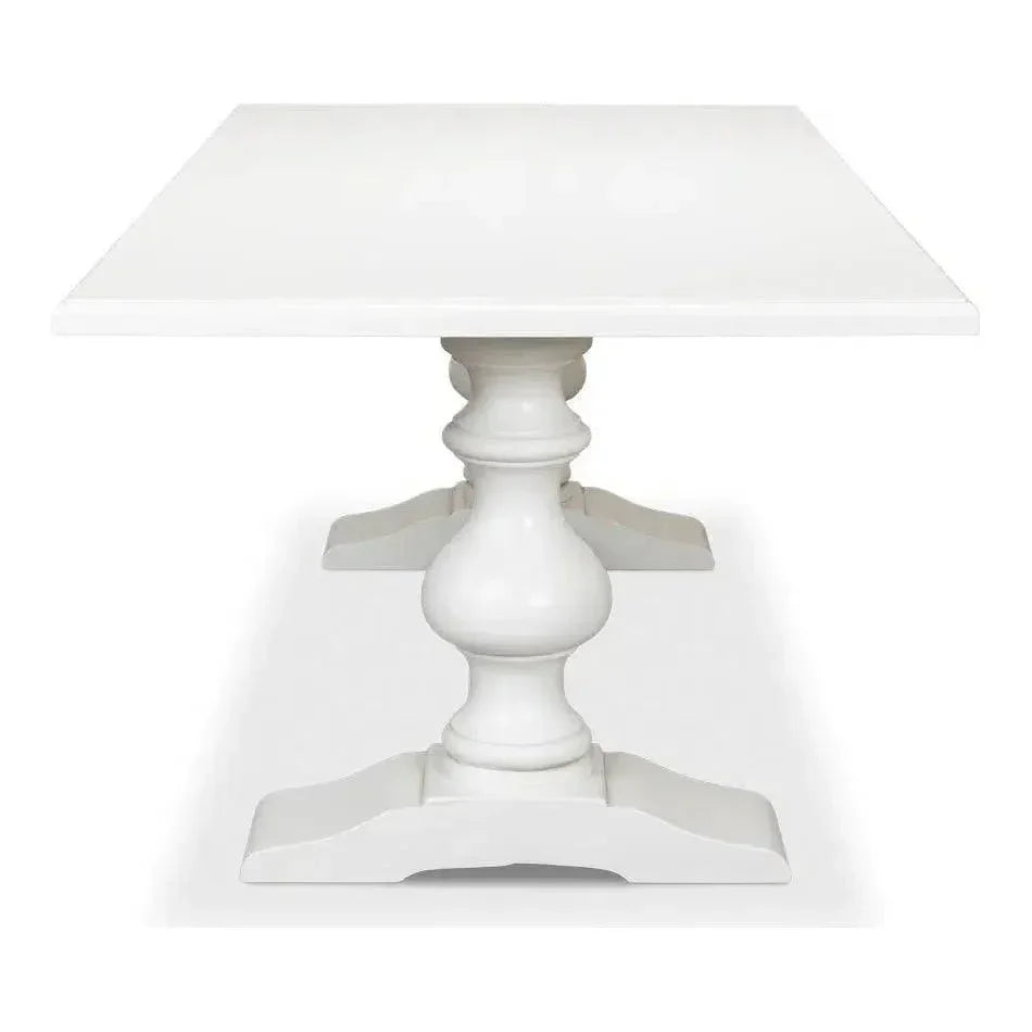 Lionisio Rectangle Trestle Dining Table - LOOMLAN - Sarreid - Dining Tables