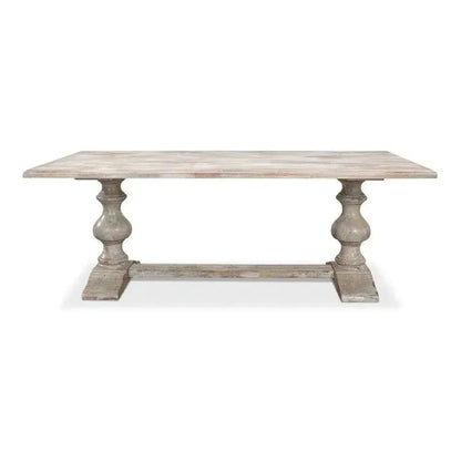 Lionisio Rectangle Trestle Dining Table - LOOMLAN - Sarreid - Dining Tables