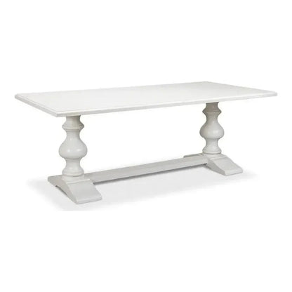 Lionisio Rectangle Trestle Dining Table - LOOMLAN - Sarreid - Dining Tables