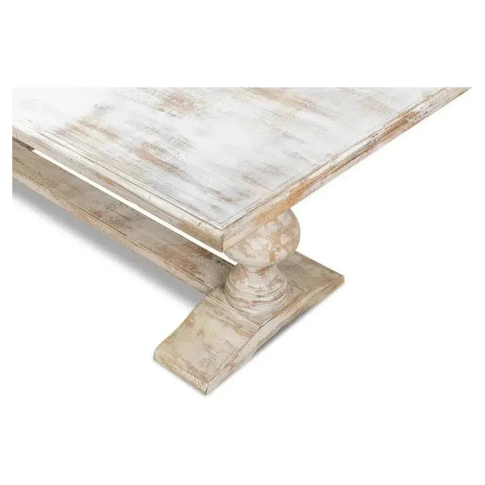 Lionisio Rectangle Trestle Dining Table - LOOMLAN - Sarreid - Dining Tables