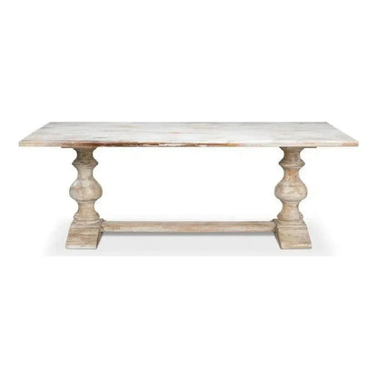 Lionisio Rectangle Trestle Dining Table - LOOMLAN - Sarreid - Dining Tables