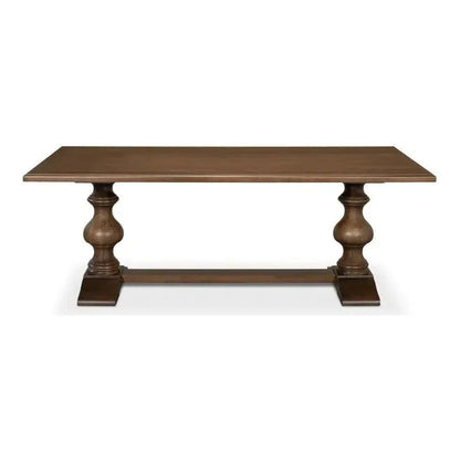 Lionisio Rectangle Trestle Dining Table - LOOMLAN - Sarreid - Dining Tables
