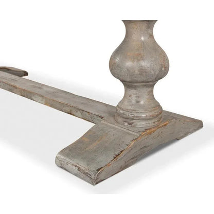 Lionisio Rectangle Trestle Dining Table - LOOMLAN - Sarreid - Dining Tables