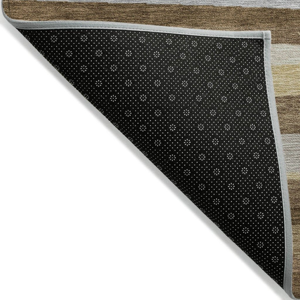 LOOMLAN Rugs Liora Brown Washable Indoor-Outdoor Rug