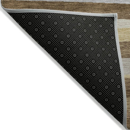 LOOMLAN Rugs Liora Brown Washable Indoor-Outdoor Rug