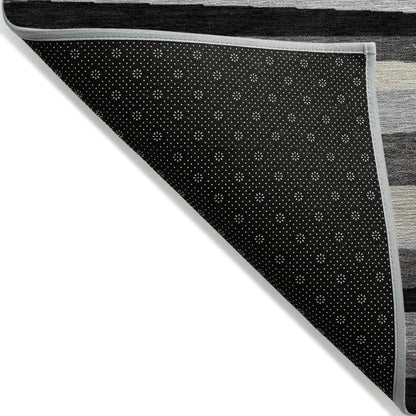 LOOMLAN Rugs Liora Gray Washable Indoor-Outdoor Rug
