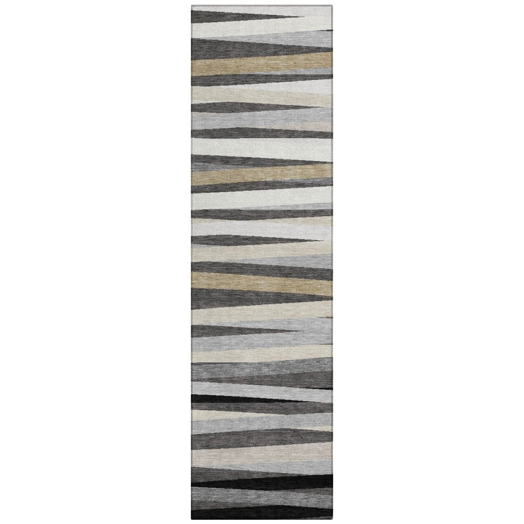 LOOMLAN Rugs Liora Gray Washable Indoor-Outdoor Rug