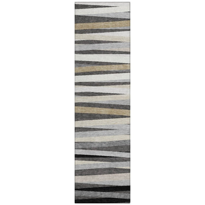 LOOMLAN Rugs Liora Gray Washable Indoor-Outdoor Rug