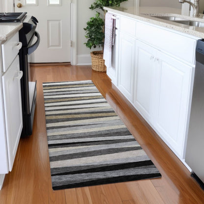 LOOMLAN Rugs Liora Gray Washable Indoor-Outdoor Rug