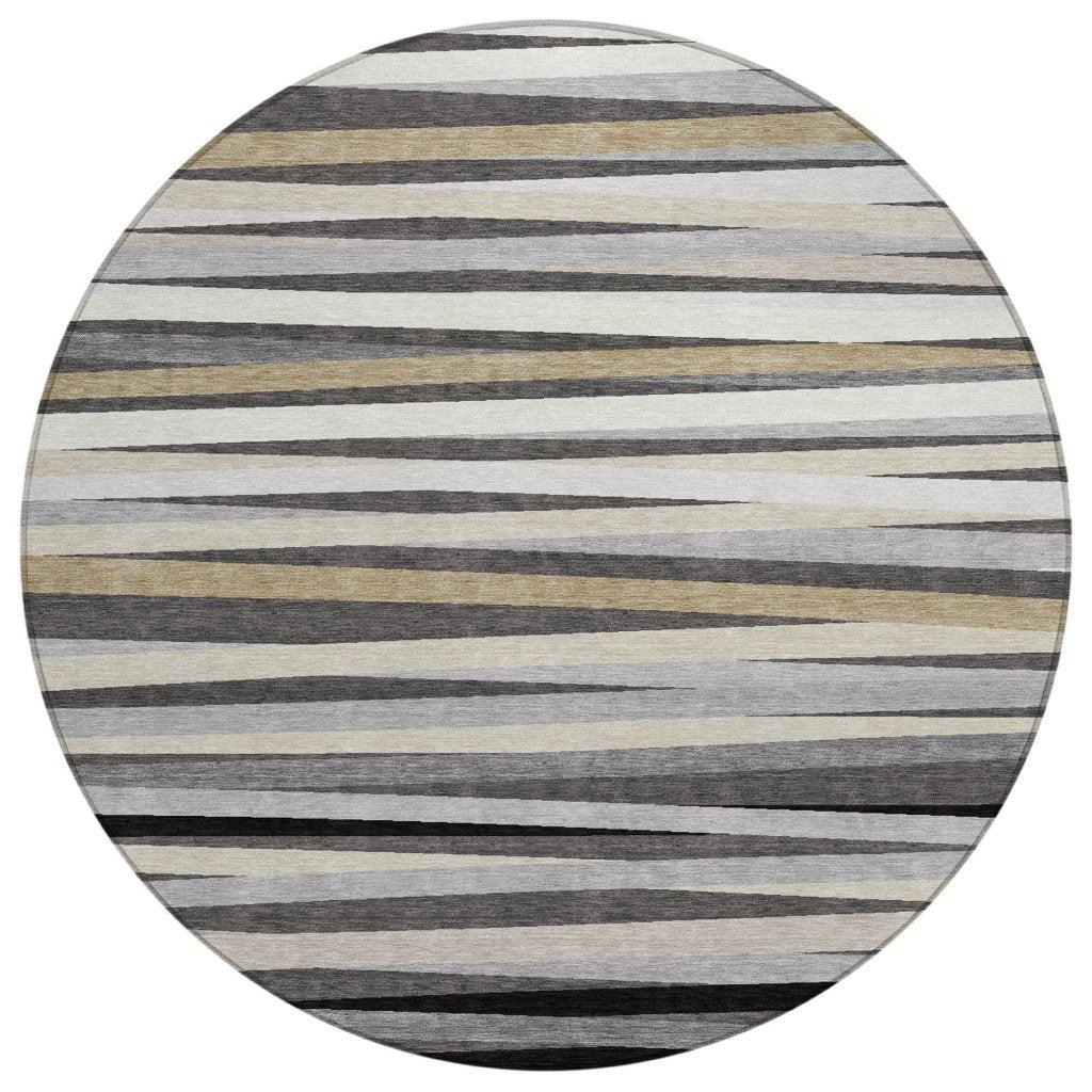 LOOMLAN Rugs Liora Gray Washable Indoor-Outdoor Rug
