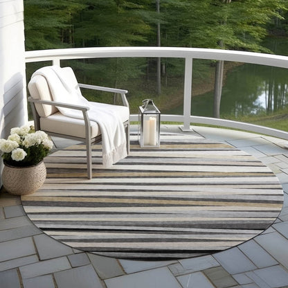 LOOMLAN Rugs Liora Gray Washable Indoor-Outdoor Rug