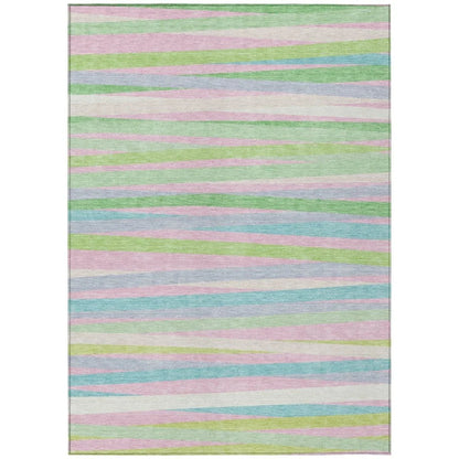 LOOMLAN Rugs Liora Green Washable Indoor-Outdoor Rug